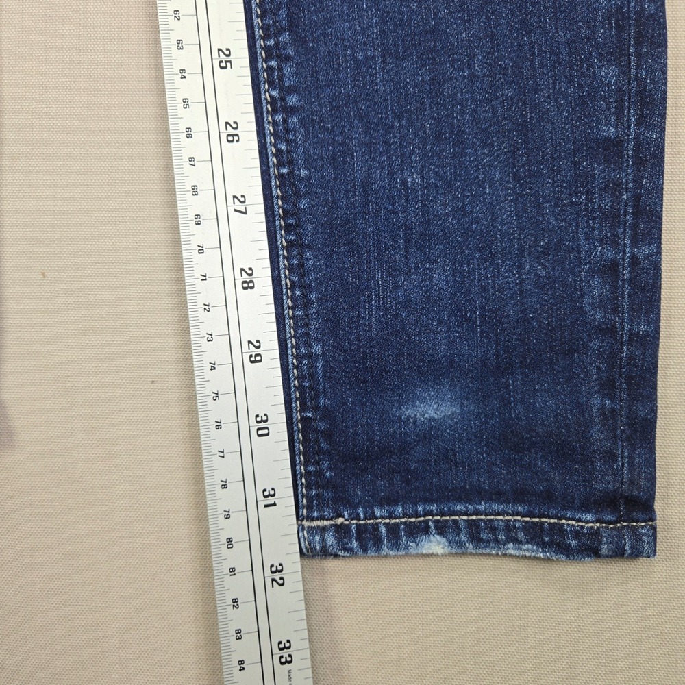 Silver Jeans Co Elyse Skinny Distressed Flap Pocket Blue Denim Women W29 L31 - Picture 11 of 12